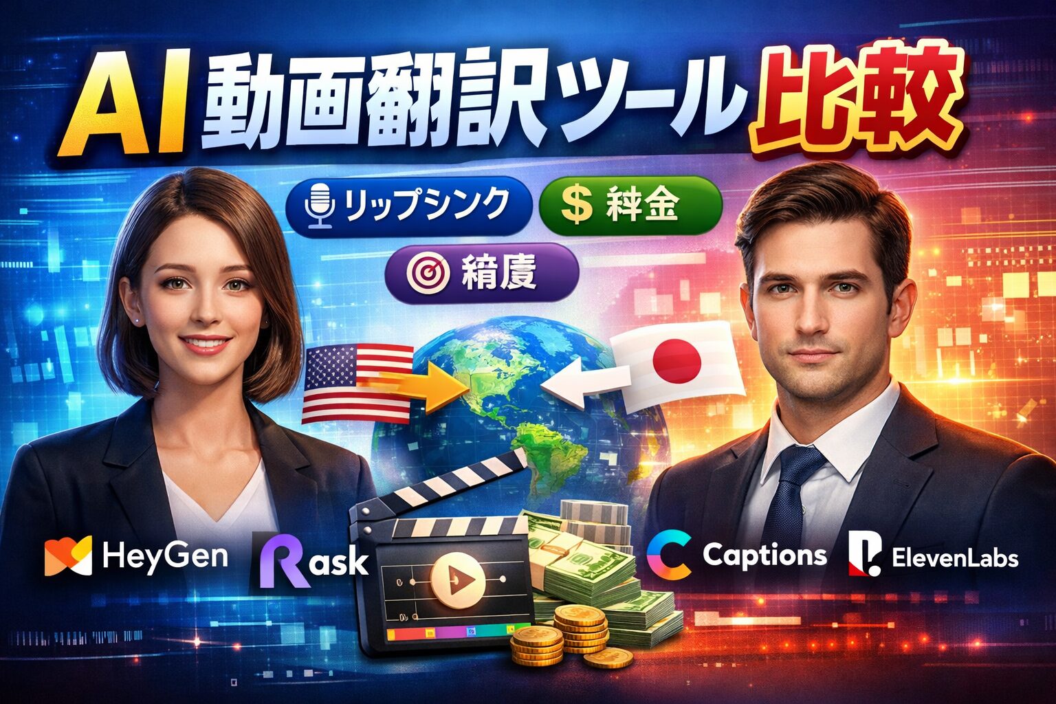 【2026年最新】YouTubeの海外発信を全自動化！AI動画翻訳・吹き替えツール5選を徹底比較