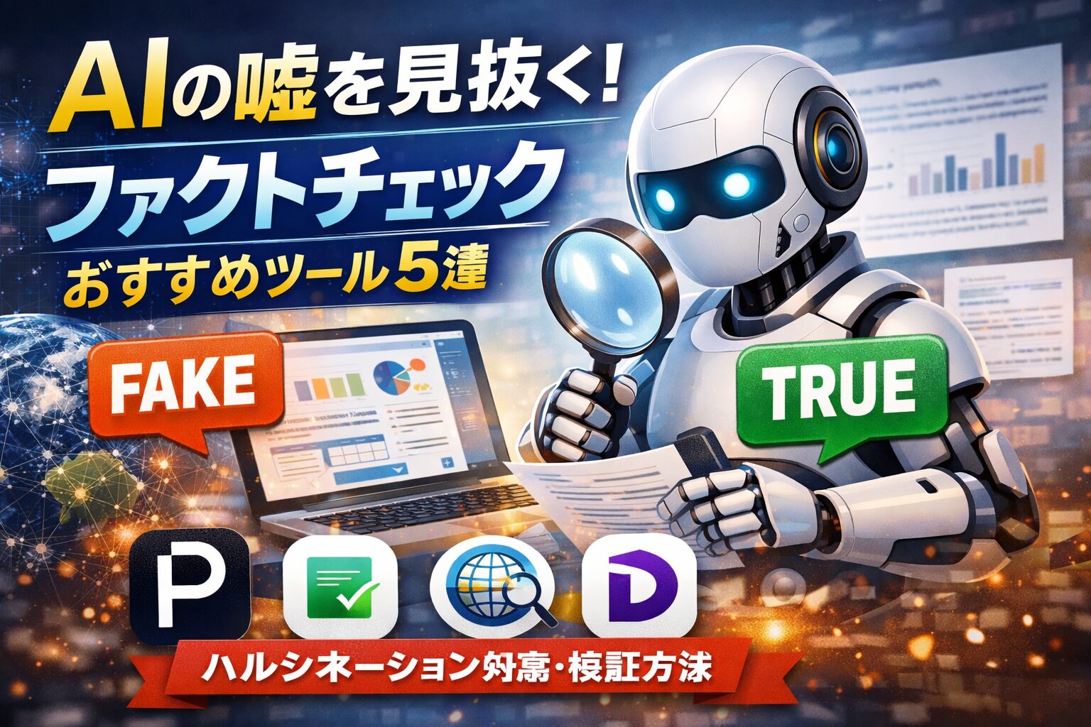 【2026年最新】Verifiable AI時代のファクトチェックツール5選｜AIの「嘘」を数秒で検証する方法