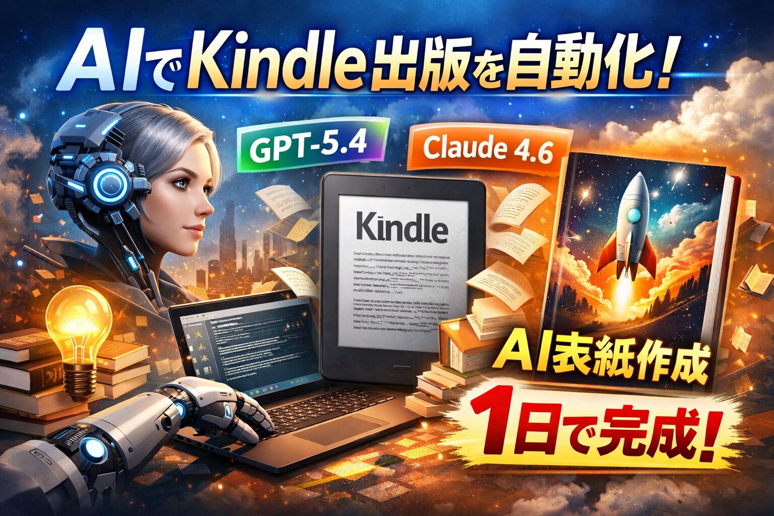 【2026年最新】AIで「Kindle出版」は1日で高品質に完結する！AIエージェント共創で資産化する実践ワークフロー